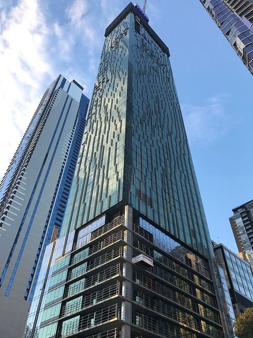 Vista exterior del edificio Skytower Victoria One en Melbourne