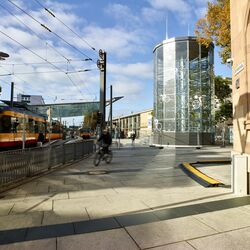 Sistema automático de aparcamiento de bicicletas en la estación de Heilbronn
