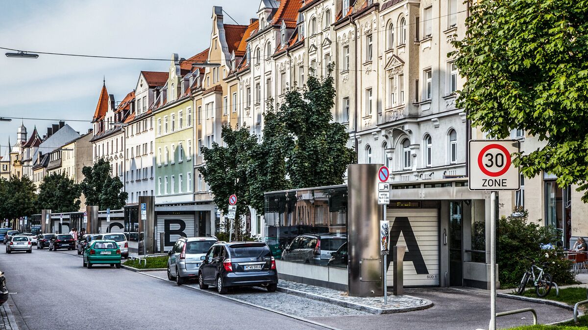 Vista general de la calle Donnersberger Straße