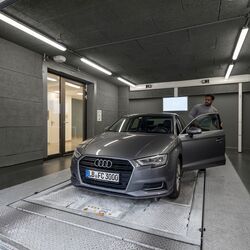 Entrance to the parking system