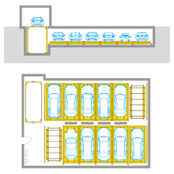 Diagram showing the structure of the WÖHR Levelparker 570