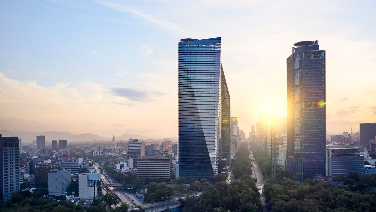 Vista aérea de un edificio en Ciudad de México